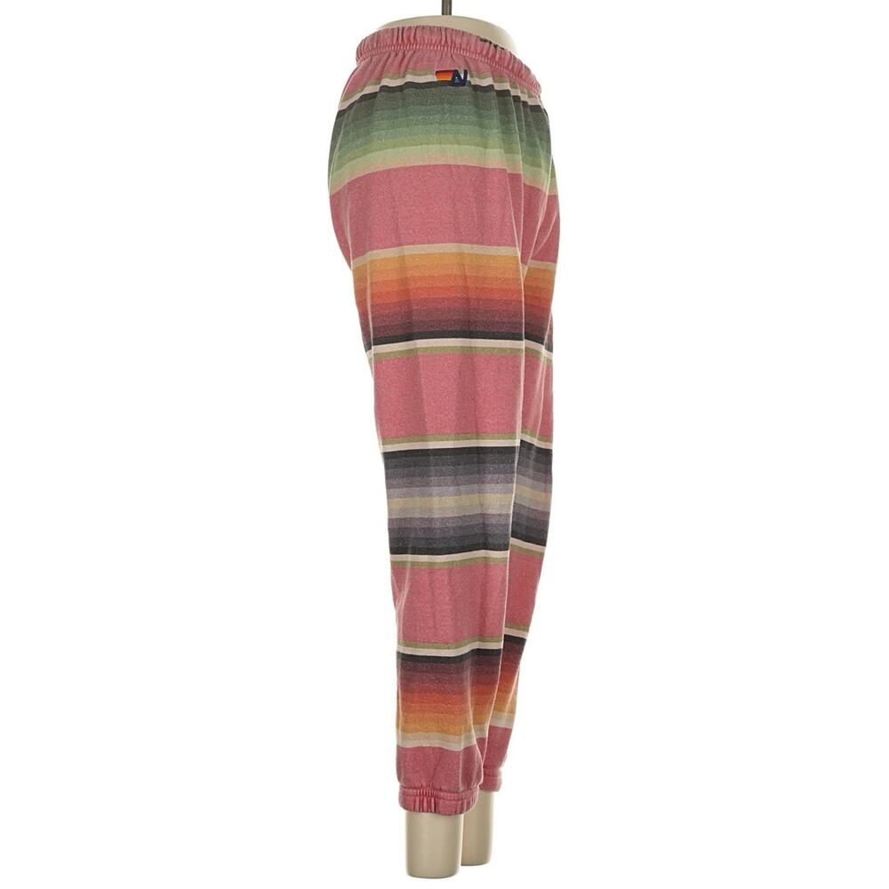 ⚡️Aviator Nation Y2K Stripe Sweatpants Lightning Bolt Pink Joggers Pants XS USA - Picture 5 of 10